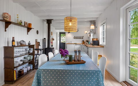 Blomma - 1Km from the Sea: Furniture, Interior Design, Flooring, Wood, Light Fixture, Ceiling, Dining Room, Floor, Chair, Table