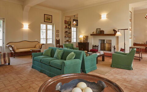 Poggio Cavallino Private Pool, Wifi, Maremma: Furniture, Interior Design, Flooring, Floor, Wood, Ceiling, Chair, Room, Couch, Living Room