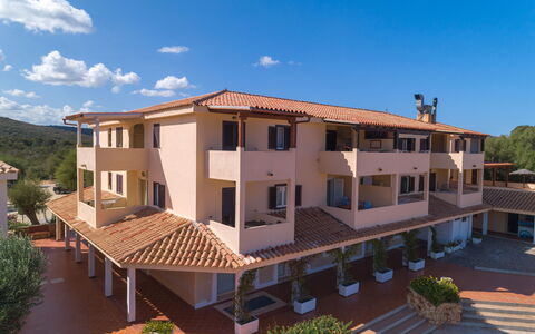 Golfo Aranci Apartments With Ac: Residential Area, Estate, Resort, Villa, Eco Hotel, Hacienda, Hotel, Balcony, Mansion, Outdoor Furniture