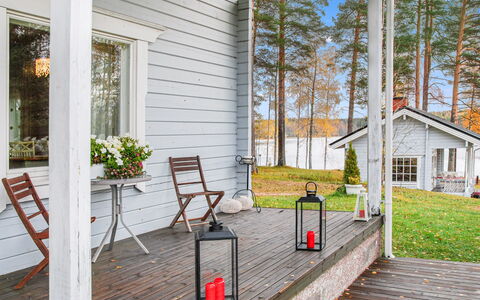 Mänty-Linna: Furniture, Interior Design, Flooring, Floor, Table, Ceiling, Kitchen & Dining Room Table, Lighting, Chair, Home