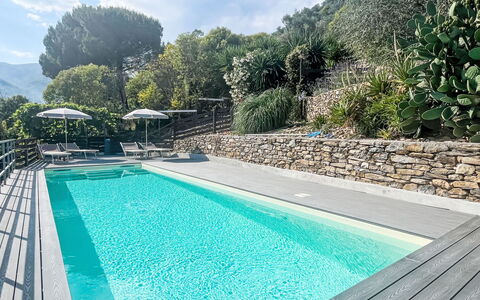 Molini di Prelà 42: Blue, Water, Swimming Pool, Composite Material, Resort, Leisure, Shade, Eco Hotel, Outdoor Furniture, Hotel