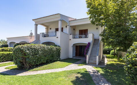 Budoni Homes Seaside, Ac And Bike: Home, Estate, Mansion, Hacienda, Column, Shade, Villa, Landscaping, Yard, Balcony