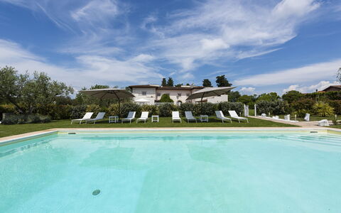 Villa Yvonne: Swimming Pool, Garden, Lawn, Estate, Hacienda, Farmhouse, Villa, Landscaping, Resort, Yard