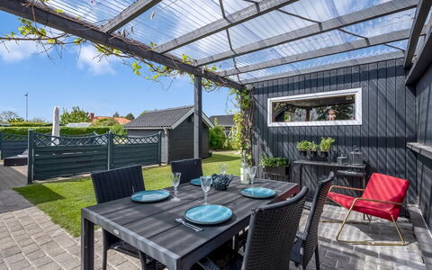Nantje - 300M from the Sea: Composite Material, Shade, Deck, Garden, Patio, Outdoor Structure, Awning, Yard, Outdoor Furniture, Landscaping