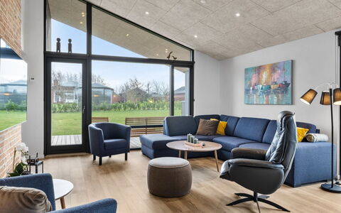 Tydkil - 250M from the Sea: Furniture, Interior Design, Couch, Living Room, Wood, Flooring, Floor, Apartment, Ceiling, Home
