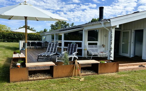 Sofus - 275M from the Sea: Wood, Porch, Furniture, Home, Shade, Roof, Deck, Outdoor Furniture, Chair, Cottage