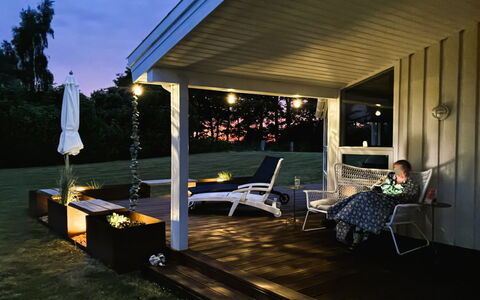 Sofus - 275M from the Sea: Lighting, Ceiling, Furniture, Garden, Shade, Light Fixture, Backyard, Yard, Outdoor Furniture, Outdoor Structure