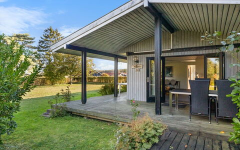 Kajsa - 250M from the Sea: Porch, House, Home, Roof, Cottage, Door, Siding, Shade, Estate, Garden Buildings