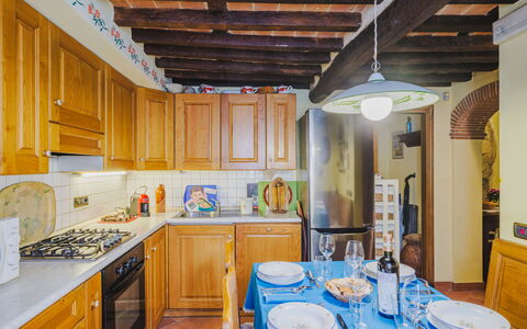 Souvenir: Furniture, Interior Design, Wood, Flooring, Ceiling, Room, Floor, Countertop, Kitchen, Table
