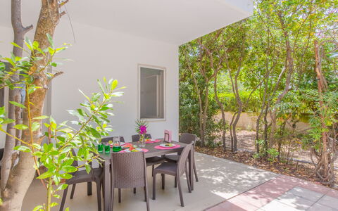 Villa Asami: Garden, Shade, Landscaping, Backyard, Outdoor Furniture, Yard, Eco Hotel, Outdoor Structure, Hacienda, Patio