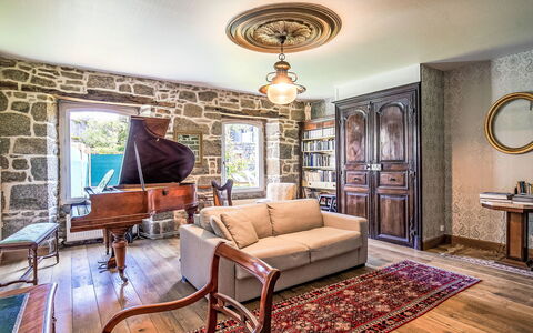 Maison Duquesne: Furniture, Flooring, Interior Design, Floor, Ceiling, Chair, Door, Room, Wood Flooring, Living Room