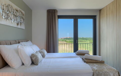 Chiara: Bed, Bedroom, Interior Design, Furniture, Bedding, Bed Sheet, Linens, Home, Bed Frame, Floor