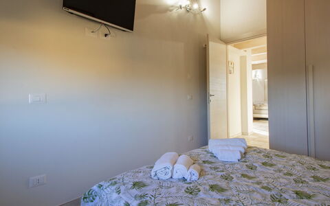 Casa Mei: Bedroom, Bed, Floor, Interior Design, Flooring, Bed Sheet, Bedding, Ceiling, Room, Bed Frame