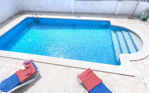 Afrodita: Water, Property, Blue, Green, Azure, Swimming Pool, Rectangle, Building, Wood, Flooring