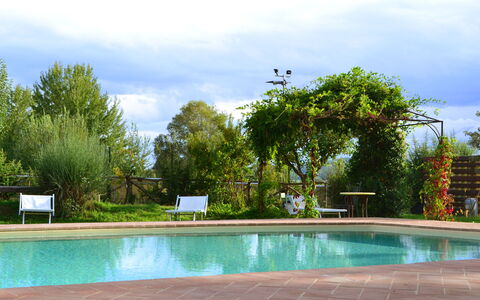 Appartamento Bellosguardo, Wifi, Near Perugia: Swimming Pool, Outdoor Furniture, Resort, Garden, Shade, Leisure, Eco Hotel, Landscaping, Backyard