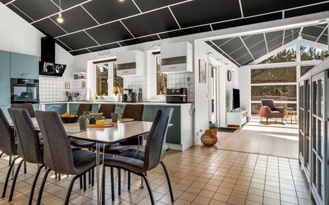 Amdi - 1.3Km from the Sea: Ceiling, Interior Design, Flooring, Floor, Home, Light Fixture, Chair, Kitchen, Kitchen & Dining Room Table, Attic