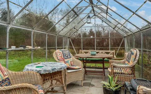 Sven - 250M to the Fjord: Furniture, Garden, Shade, Chair, Flowerpot, Natural Material, Daylighting, Outdoor Structure, Garden Buildings