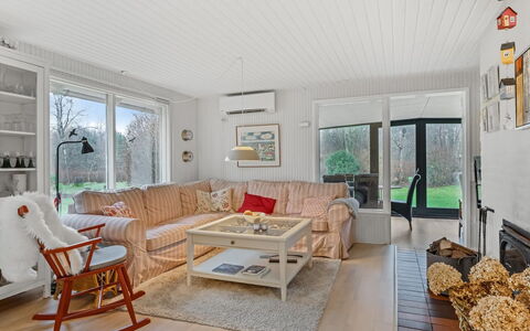 Sven - 250M to the Fjord: Furniture, Interior Design, Couch, Wood, Ceiling, Living Room, Flooring, Floor, Room, Lighting