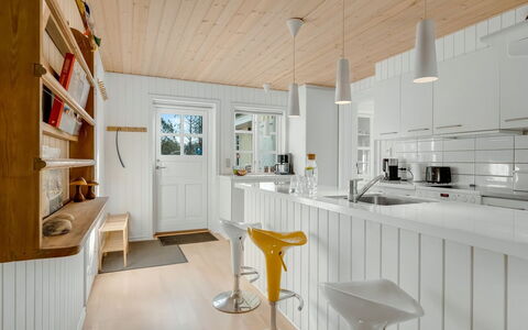 Toska - 3Km from the Sea: Kitchen, Flooring, Interior Design, Countertop, Wood, Kitchen Appliance, Furniture, Ceiling, Light Fixture, Floor