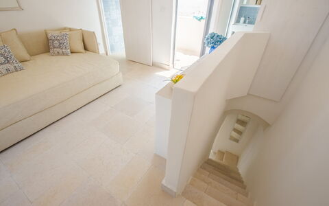 Casa Bolero: Flooring, Floor, Interior Design, Room, Apartment, Couch, Tile, Living Room