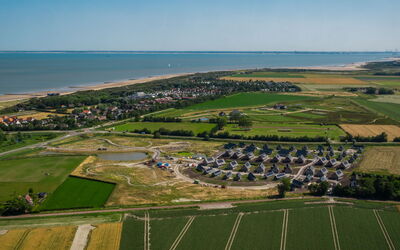 Cadzand 100: Bird'S-Eye View, Landscape, Plain, Land Lot, Urban Design, Aerial Photography, Field, Suburb, Village, Estate
