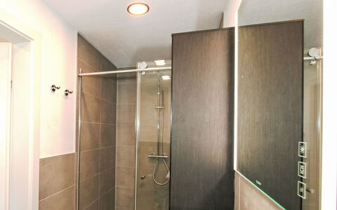 Wibmer: Wall, Plumbing Fixture, Flooring, Bathroom, Floor, Interior Design, Plumbing, Ceiling, Shower, Tile