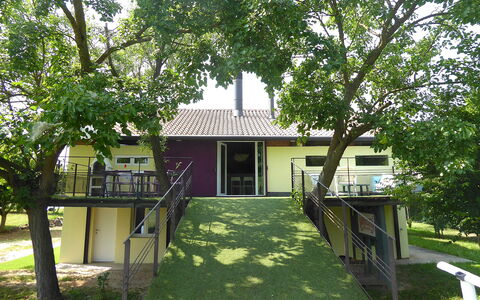 Silea Apartments, Pool, Garden, Treviso: Home, Lawn, Garden, Cottage, Shade, Yard, Backyard, Farmhouse, Estate, Porch