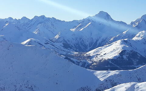 Alpina Lodge: Mountain, Blue, Snow, Mountainous Landforms, Winter, Mountain Range, Terrain, Highland, Glacial Landform, Ridge