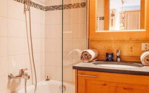 Champery 105: Plumbing Fixture, Interior Design, Bathroom, Flooring, Sink, Wood, Tap, Floor, Plumbing, Cabinetry