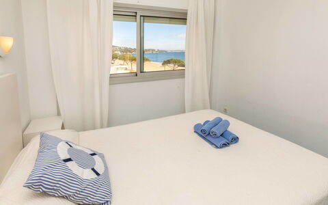 Playa de Aro 211: Bedroom, Furniture, Bed, Bedding, Bed Sheet, Home, Linens, Apartment, Bed Frame, Pillow