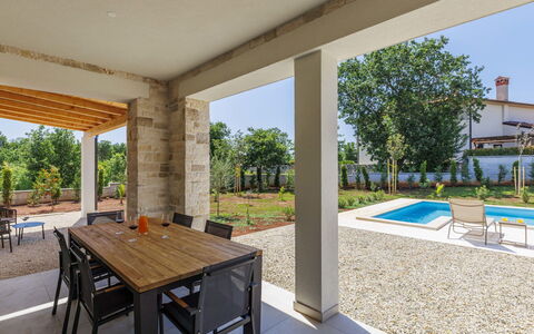 Juventa: Home, Shade, Estate, Garden, Patio, Landscaping, Outdoor Furniture, Outdoor Structure, Porch, Design