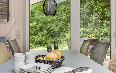 Gorica - 30Km from the Sea: Furniture, Interior Design, Table, Dining Room, Tableware, Kitchen & Dining Room Table, Chair, Home, Light Fixture, Glass