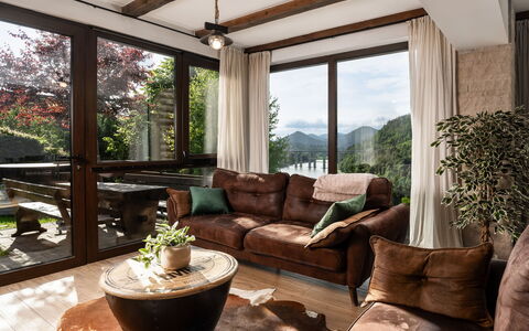 Fužine: Furniture, Couch, Interior Design, Wood, Living Room, Room, Flooring, Floor, Home, Table