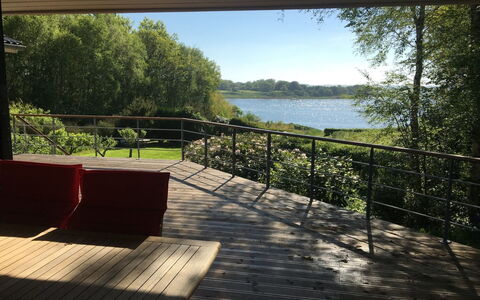 Nico - 70M to the Fjord: Blue, Swimming Pool, Furniture, Outdoor Furniture, Resort, Chair, Shade, Eco Hotel, Flowerpot
