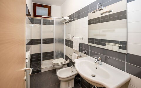 Residence Near The Sea - Abruzzo: Plumbing Fixture, Flooring, Interior Design, Floor, Sink, Tap, Plumbing, Ceiling, Room, Bathroom