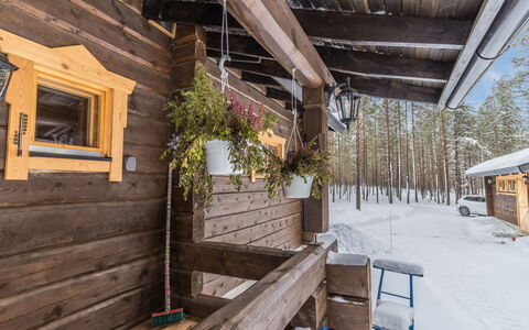 Juohde: Tree, Bank, House, Cottage, Lake, Pond, Forest, Log Cabin