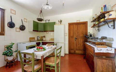 Casa Iume: Furniture, Flooring, Interior Design, Wood, Kitchen, Cabinetry, Ceiling, Floor, Room, Kitchen Appliance
