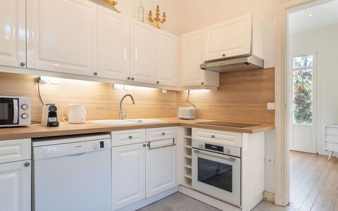 Miarka: Kitchen, Kitchen Appliance, Countertop, Cabinetry, Major Appliance, Interior Design, Flooring, Wood, Furniture, Floor