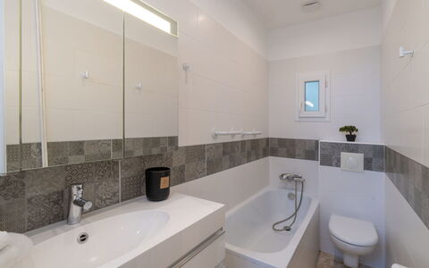 Miarka: Bathroom, Bathroom Sink, Plumbing Fixture, Flooring, Interior Design, Sink, Floor, Tap, Bathroom Cabinet, Toilet