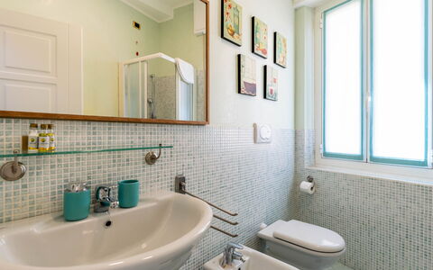 Sanremo Zampilli e Mare: Plumbing Fixture, Interior Design, Bathroom, Flooring, Bathroom Sink, Floor, Sink, Tap, Plumbing, Tile