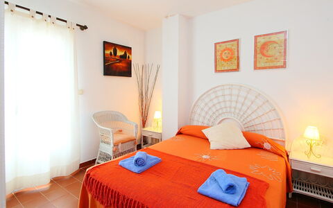 Puig Dels Daus: Bedroom, Bed, Room, Furniture, Property, Bed Sheet, Bedding, Bed Frame, Interior Design, Building