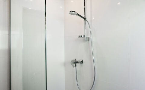 Dolní Lysečiny: Plumbing Fixture, Shower Head, Ceiling, Bathroom, Shower, Interior Design, Flooring, Plumbing, Shower Bar, Light Fixture