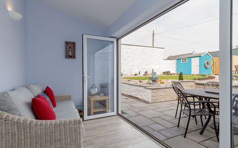 Portpatrick House: Swimming Pool, Outdoor Furniture, Composite Material, Shade, Resort, Leisure, Eco Hotel, Garden, Landscaping, Yard