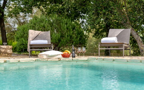 In the Heart of Chianti, Pool, Wifi, View - Lillia: Furniture, Outdoor Furniture, Garden, Shade, Chair, Natural Material, Design, Armrest, Tropics, Wicker