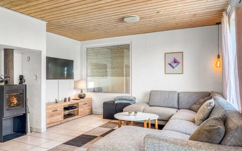 Nikolce - 300M to the Fjord: Furniture, Interior Design, Flooring, Couch, Floor, Wall, Wood, Ceiling, Room, Living Room