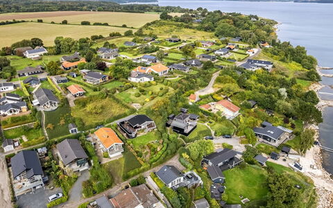 Gesine - 50M to the Fjord: Residential Area, Landscape, Coastal And Oceanic Landforms, Coast, Estate, Suburb, Bird'S-Eye View, Shore, Bay, Village