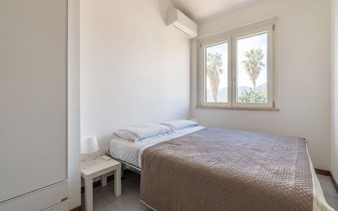 Borghi Piscina: Bed, Bedroom, Interior Design, Floor, Wood, Flooring, Bed Sheet, Ceiling, Bedding, Furniture