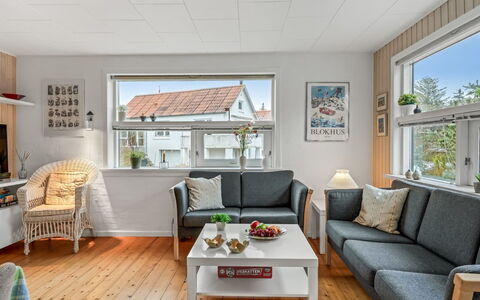 Annemone - 900M from the Sea: Furniture, Interior Design, Wall, Flooring, Wood, Couch, Floor, Ceiling, Living Room, Room