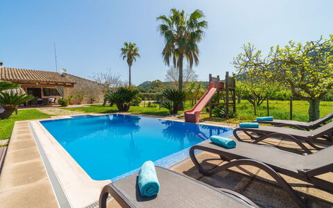 Paratge de Fangar: Swimming Pool, Blue, Resort, Leisure, Eco Hotel, Outdoor Furniture, Estate, Hacienda, Shade, Landscaping