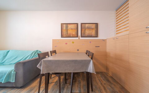C. du Verdon: Kitchen, Countertop, Cabinetry, Interior Design, Kitchen Appliance, Flooring, Furniture, Wood, Major Appliance, Ceiling
